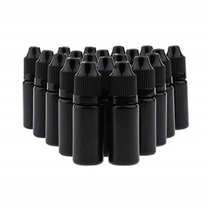 New bóp UV Opaque đen mềm 5ml 10ml 15ml <span class=keywords><strong>20ml</strong></span> 30ml 50ml 1oz .5oz con bằng chứng CRC nắp nước trái cây <span class=keywords><strong>PE</strong></span> Đen LDPE chai nhựa - Product Image 6