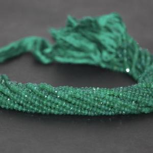 Cuentas Redondas Facetadas de Ónice Verde Natural de 4 mm para Joyería, Disponibles en la Tienda del Proveedor en Línea a Precios de Mayorista - Product Image 1