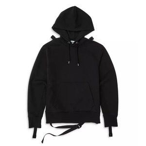 Sweat-shirts à capuche pour hommes, sur mesure, couleur noire, en coton pur, avec fermeture éclair, nouvelle conception, haute qualité, vente en gros OEM. - Product Image 5