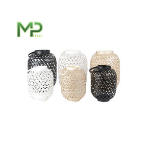 Faroles de Bambú Decorativos Hechos a Mano, Color Personalizado, Diversos Diseños, para Decoración del Hogar como Portavelas, Más Vendidos en 2020 - Product Image 3