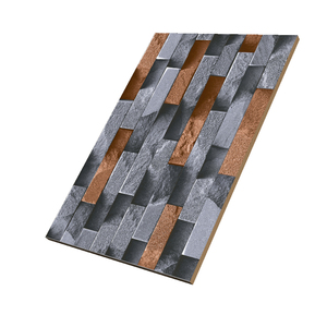 Carrelage 3D glacé haute définition, haute résolution, unique, couleur gris foncé et marron, 300x450mm, pont numérique - Product Image 3