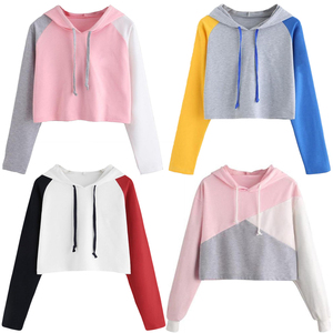 Sweat à capuche pour femme, sweat-shirt design personnalisé de haute qualité, haut court - Product Image 2