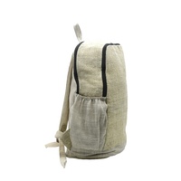 Sac à dos pour ordinateur portable en chanvre unisexe de qualité supérieure, style bohème géométrique, fermeture éclair durable, doublure en coton, 36-59L, collège, école, randonnée