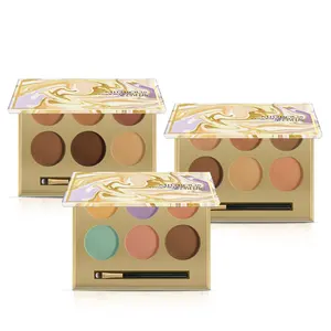 Logo personalizzato Pro Più Indossare Migliore Radiante Crema Verde Viso Concealer Palette Set Trucco Professionale