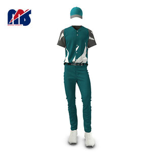 Vente en gros de vêtements de baseball et de softball en polyester 100% uniformes de maillots personnalisés de haute qualité par sublimation - Product Image 2