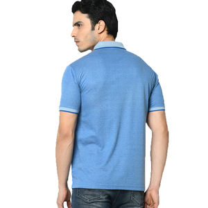OME Quick Dry T-shirt polo à manches courtes en polyester, motif solide anti-rides, vêtements de golf pour hommes - Product Image 2