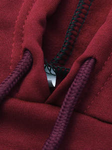 Vente en gros de sweats à capuche personnalisés de haute qualité pour femmes, mode simple, conception de votre propre logo, style blanc - Product Image 4