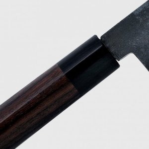 Acier de haute qualité Composite japonais Noir Bunka Aogami couteau en acier manche en palissandre forgé et fabriqué au Japon - Product Image 3