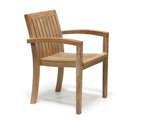 Rectangle <b>Dining</b> Table And <b>Stacking</b> <b>Chair</b> Sets Garden Furniture - Product Image 3
