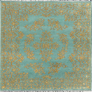 Tapis en laine noué à la main de qualité supérieure, tapis d'intérieur fait à la main pour le salon, provenant d'un exportateur indien - Product Image 5