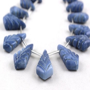 Bonne qualité 16 pièces naturel plus audacieux opale pierre précieuse fantaisie forme Briolette sculpture perles de coupe faisant des bijoux faits à la main - Product Image 1