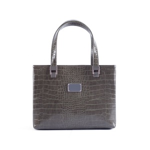 Sac fourre-tout de luxe moyen pour femmes motif alligator 3-en-1 poignées mignon OEM disponible en métal décoration doublure en cuir PU - Product Image 1
