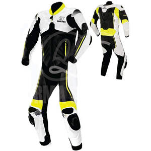 Traje de moto de cuero para carreras de automóviles de tamaño personalizado a prueba de viento y talla grande para ropa de carreras de verano e invierno - Product Image 1