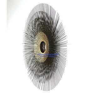 Espejo de pared decorativo redondo de lujo para decoración navideña Espejo de pared Sunburst de metal de alta calidad para sala de estar - Product Image 2