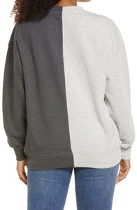 Sudaderas de cuello redondo de dos tonos para mujer, ropa informal personalizada, suave, cálida, MultiColor - Product Image 2