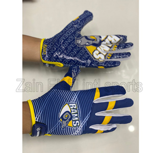 EQUIPO 2025 PALM FÚTBOL AMERICANO JUVENIL AL AIRE LIBRE PERSONALIZADO SUBLIMACIÓN IMPRESO SILICONA ANTIDESLIZANTE GUANTES DEPORTIVOS - Product Image 5