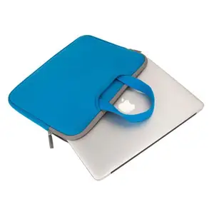 Maletín de neopreno azul de alta calidad para oficina, funda para ordenador portátil