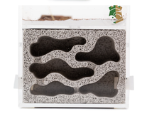 Maison d'éléphants classique en plastique transparent confortable et écologique, accessoires et fournitures pour fourmis, 9x9x14cm, toutes saisons