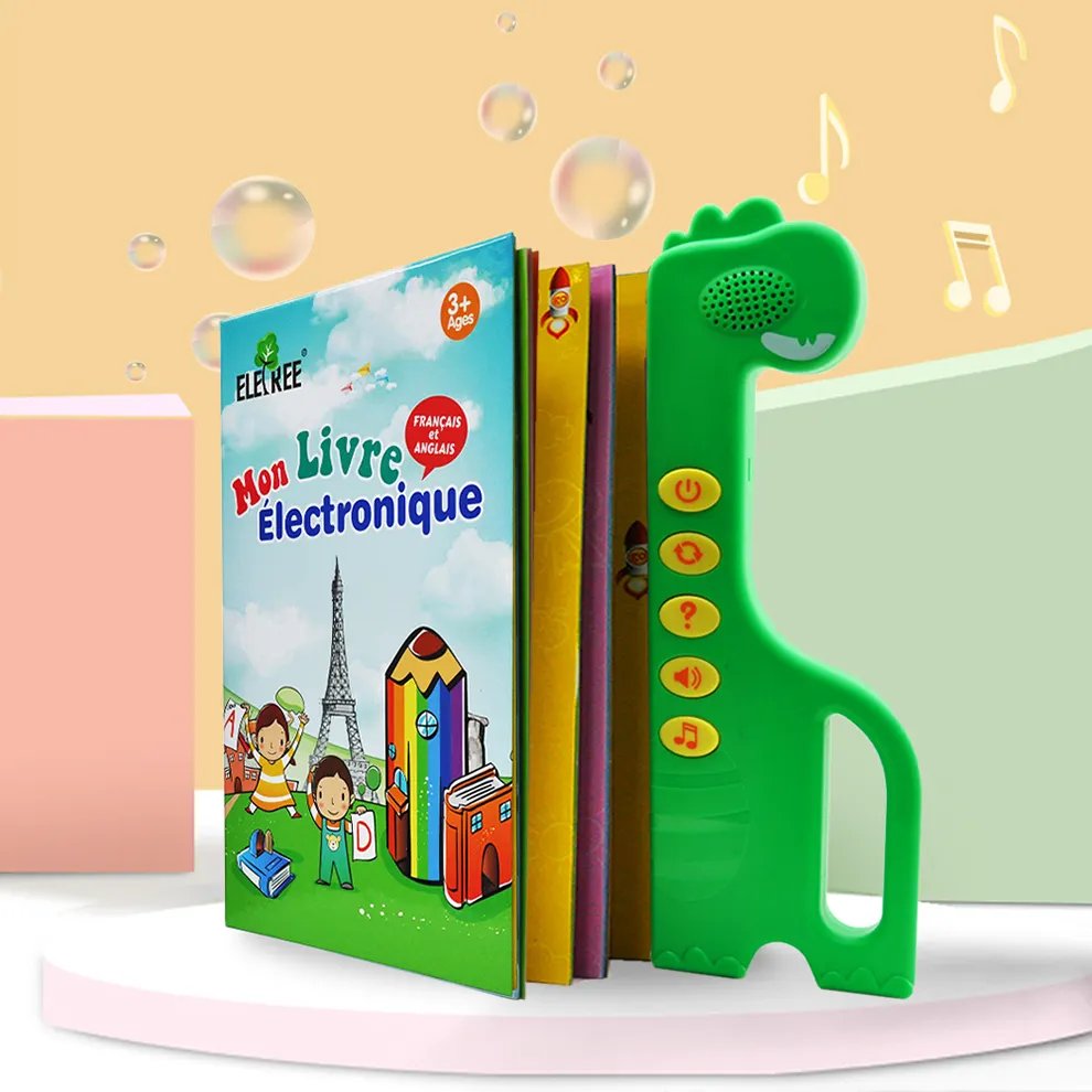 Di alta qualità hardcover vincolante del suono di musica libro ar e caricatore per i bambini di apprendimento Alfabeto Numeri di Colore lettura story libri sonori