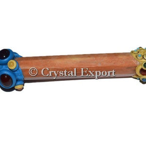 Venta mayorista naranja Aventurina varitas curativas tibetanas técnica de grabado de ágata tallada - Product Image 1