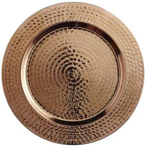 Plato de metal pulido brillante para mesa de comedor de bodas, plato de carga para servicio decorativo - Product Image 4