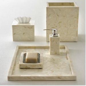 Juego de accesorios de baño, compuesto por Cuerno y hueso - Product Image 1