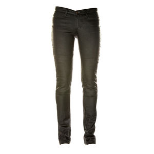 Vaqueros de moto personalizados del fabricante para mujer, estilo recto, aprobado por la CE, protección principal, mezclilla lavada con piedra oscura sólida - Product Image 2