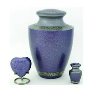 Modern Metal Purple Cremation Urn handcrafted Urn For Ashes Less Price Product high quality product Funeral Suppliers