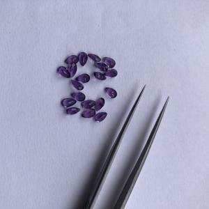 ลูกแพร์หินอเมทิสต์แอฟริกันธรรมชาติขนาด3มม. 4มม. ตัดอัญมณีหลวมสำหรับทำเครื่องประดับขายส่งราคาโรงงานออนไลน์ปกติ - Product Image 2