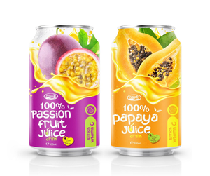 OEM Wholesale 100% Passsion Fruit Puree Juice Soursop Juice 330ml NAWON EURO Organic - Product Image 3