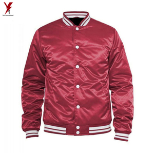2022 nouveauté veste en satin pour hommes avec impression de logo personnalisé de haute qualité et prix de gros conception à col montant - Product Image 3