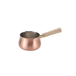 Panela de leite pura de cobre chitsolta CS-018, 12cm feita no japão, panela de leite