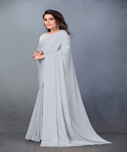 เสื้อส่าหรีแบบใหม่เสื้อเบลาส์แบบไม่มีตะเข็บชุดเสื้อผ้าสำหรับงานปาร์ตี้ - Product Image 3