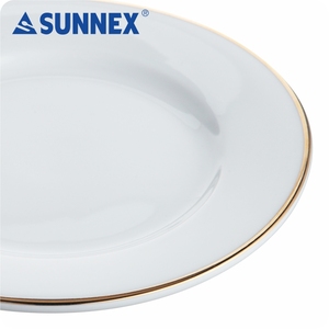 6นิ้วขอบสีขาวแผ่นพอร์ซเลน - Product Image 4