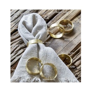 Lot de 8 anneaux de papier de soie en métal forme hexagonale taille personnalisée anneaux de tissu de serviette à un prix abordable - Product Image 3