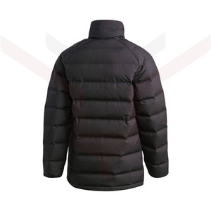 Chaqueta larga acolchada de algodón para hombre, de manga larga y cuello redondo, Color sólido, venta directa de fábrica - Product Image 4