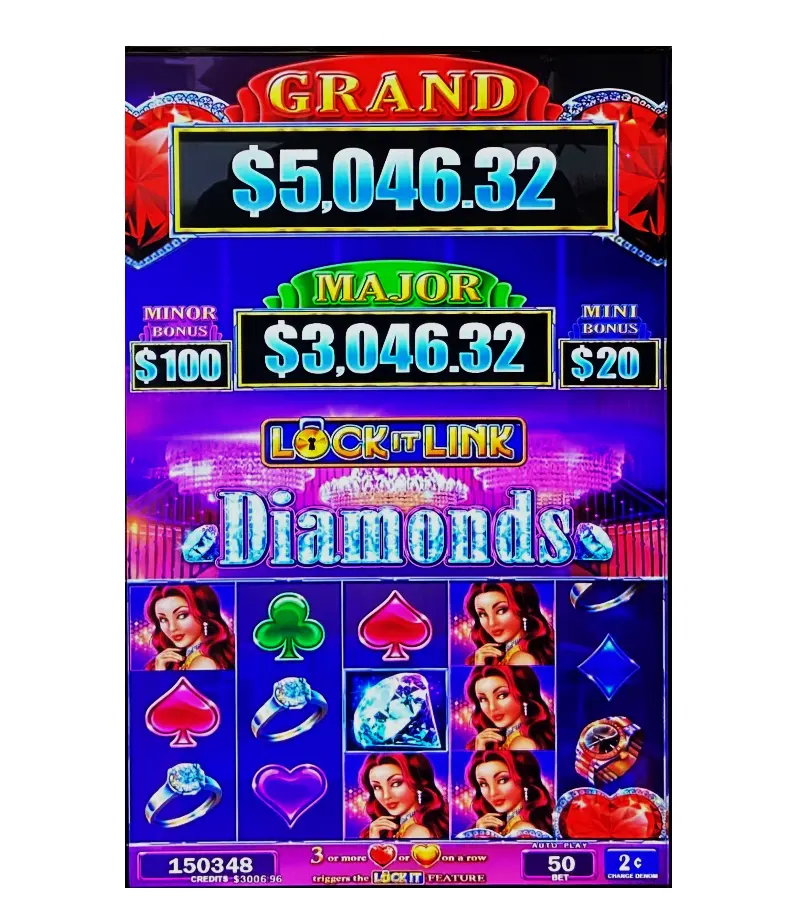Diamond-Lock it Link Vertical Touch screen Game arcade