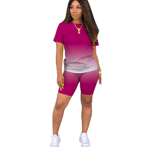 Ensemble de deux pièces à manches courtes, nouveau Style femmes décontracté, été - Product Image 3