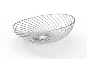 Corbeille à fruits en fil d'acier inoxydable de qualité supérieure Treillis métallique élégant Couleur argent Poli brillant ou mat Corbeille à fruits de luxe d'aspect premium - Product Image 5