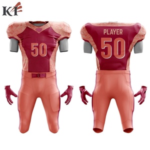 Maillot de football américain personnalisable, imprimé par sublimation, 100% polyester, col en V, unisexe, équipe américaine, vente en gros - Product Image 4