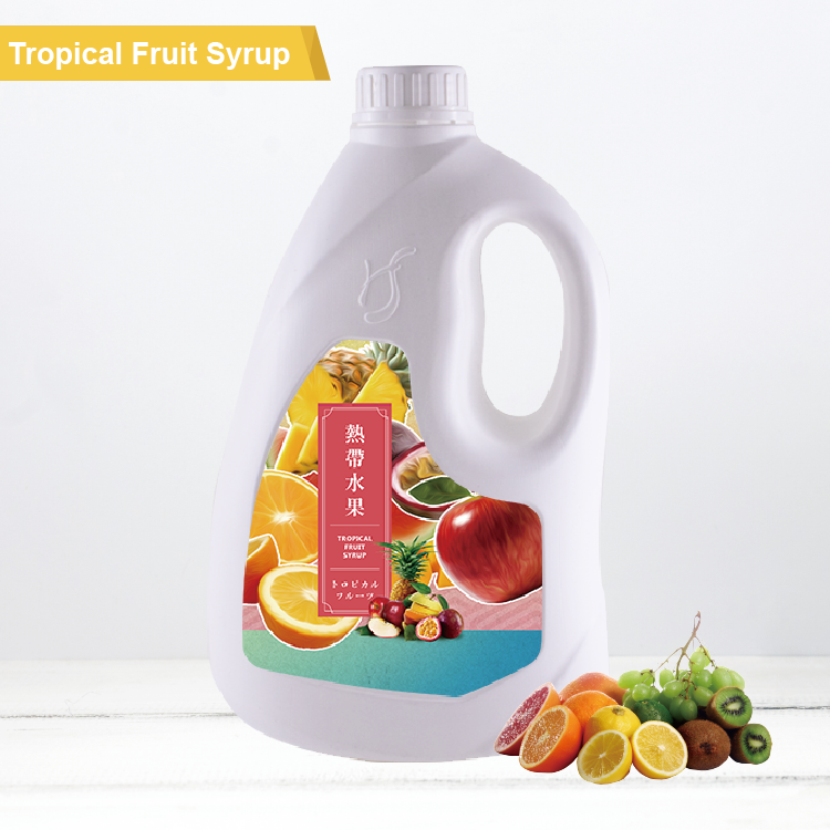 Горячая Распродажа пузырьковый чайный сироп для тропического фруктового сиропа