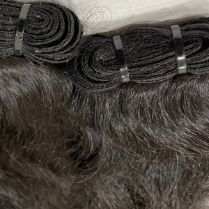 ชุดผมมนุษย์ทำจากด้ายธรรมชาติสองชั้นเป็นมัดผมคนอินเดียบริสุทธิ์จาก12A - Product Image 2