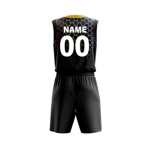 Poly Basketball Uniform Jerseys Breathable Quick Dry Sleeveless Sublimation Printed Custom Teamwear <b>Sports</b> <b>Set</b> - Product Image 5