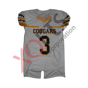 Services ODM OEM, uniformes de football américain sur mesure, vert et or, à séchage rapide, respirants, impression par sublimation, vente en gros - Product Image 2