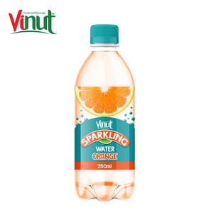 Botella de 250ml de agua con gas naranja Embalaje a granel OEM/ODM - Product Image 1