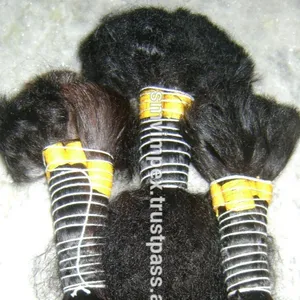 High Quality 2024 hot selling New Products Made In India 100% Indian Virgin Remy Bulk Hair