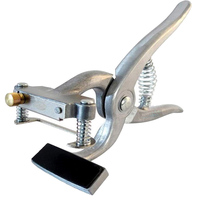 Kit de pinces à tatouer vétérinaires à bord arrondi pour oreilles – Instruments réutilisables en aluminium pour chiens et bétail