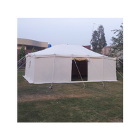 Tenda Kemah luar ruangan gurun mewah Kuwaiti Arab Timur Tengah kanvas kustom tugas berat gaya Timur Tengah tenda Kemah 5x8m