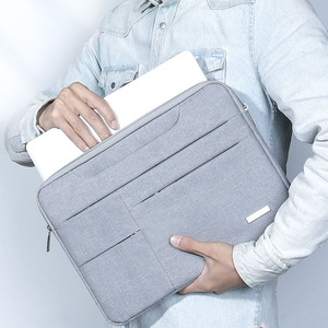 Sac à main pour <span class=keywords><strong>ordinateur</strong></span> portable en polyester, sacoche pour <span class=keywords><strong>ordinateur</strong></span> portable, sac de voyage d'affaires, bureau, hommes, femmes, personnalisé, 13/14/15/15,6 pouces, imperméable - Product Image 3