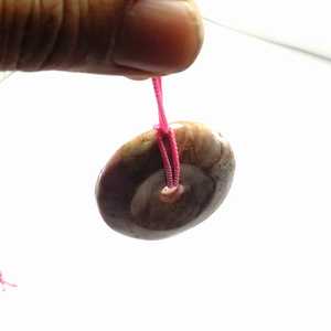 Pendentif en pierre de pierre de Lune Arc-En-Ciel pendentif de Guérison pierre dégringolé pendentif cristal d'agate de Pierre Gemme collier - Product Image 6